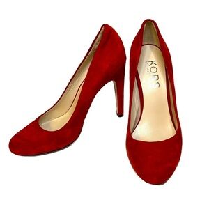 Kors Micheal Kors Velvet Red Pump Heels Sz 10